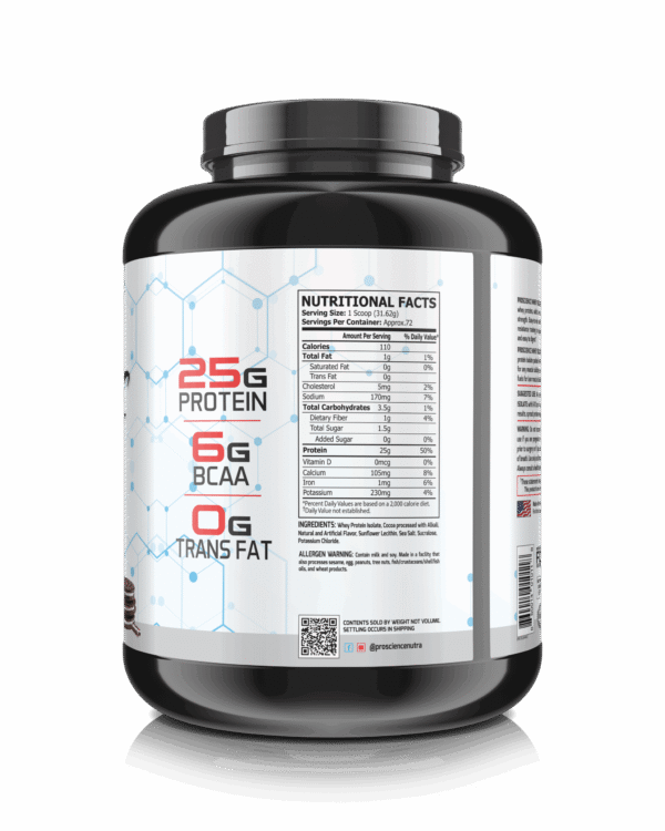 ProScience Nutra 100% Whey Anabolic Whey Protein Isolate Cookies & Cream 5lb
