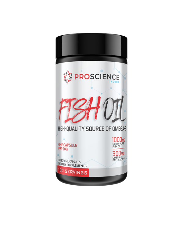 ProScience Nutra Fish Oil 1000mg Omega-3 100 Softgel Capsules